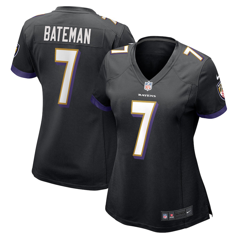 Women's Baltimore Ravens Rashod Bateman Game Jersey - Black
